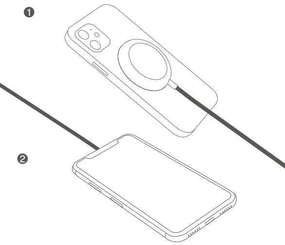 XiWXi VP12 15W Magnetic Wireless Charger - Charging Mode