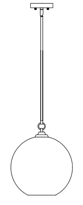 HUNTER 19556 High Oaks 3 Light -