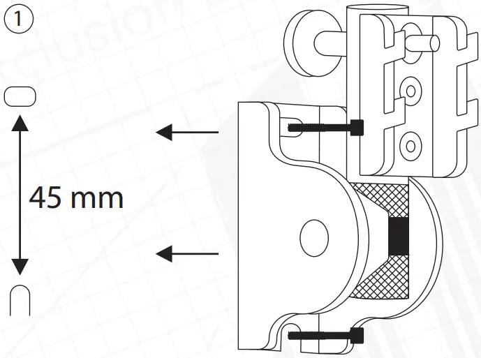 AMC 04 &amp 05 Wall Mount Plastic Loudspeakers - FIG 1
