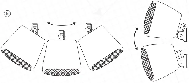AMC 04 &amp 05 Wall Mount Plastic Loudspeakers - FIG 5