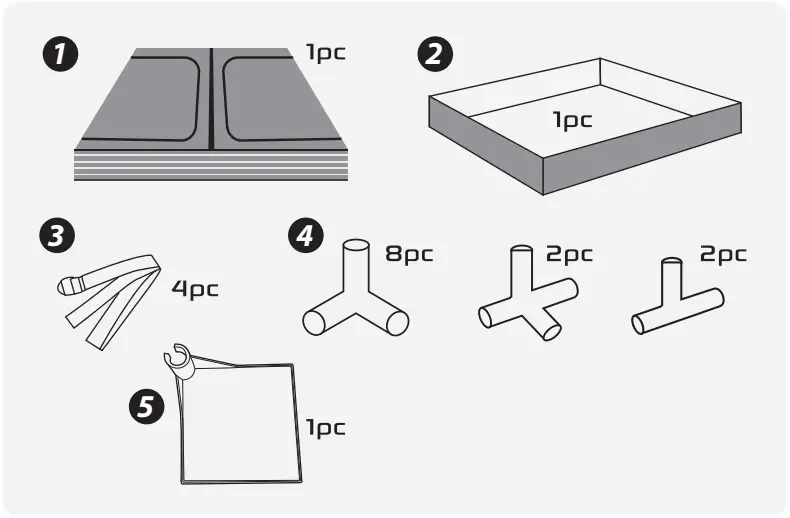 SereneLife Large Hydroponic Grow Tent Garden A1