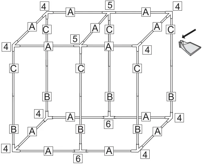 SereneLife Large Hydroponic Grow Tent Garden B step 1