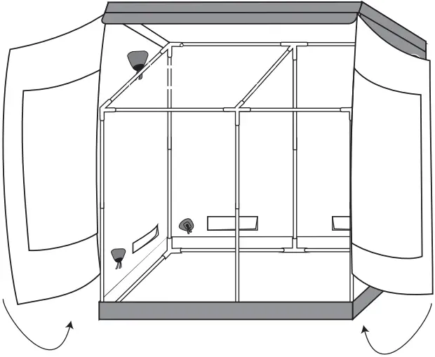 SereneLife Large Hydroponic Grow Tent Garden B step 3