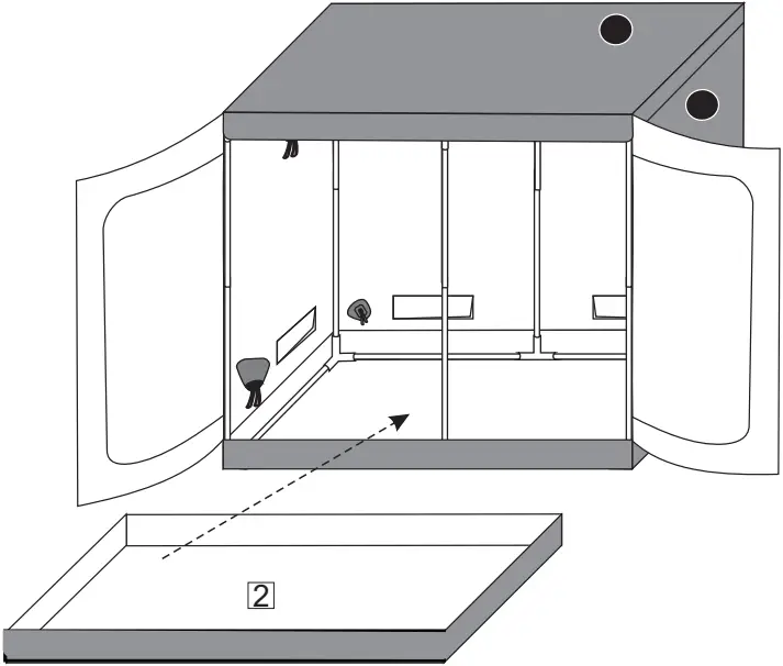 SereneLife Large Hydroponic Grow Tent Garden B step 4