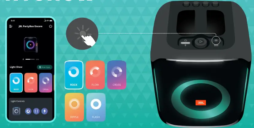 JBLPBENCOREESSAM PartyBox Encore Portable Party Speaker - Bluetooth 1