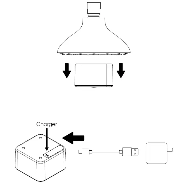 atomi AT1490B Shower Head with Bluetooth Speaker fig 5