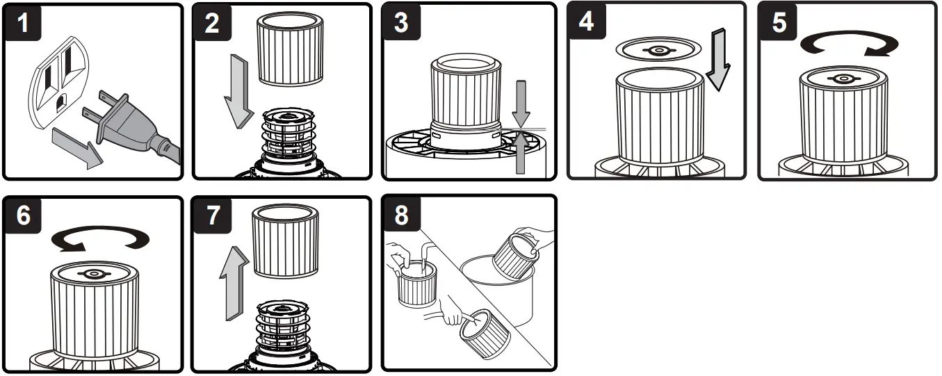 Vacmaster VK609PFR 0201 Wet Dry Shampoo Vacuum Cleaner - INSTALLING