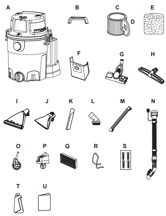 Vacmaster VK609PFR 0201 Wet Dry Shampoo Vacuum Cleaner - UNPACKING