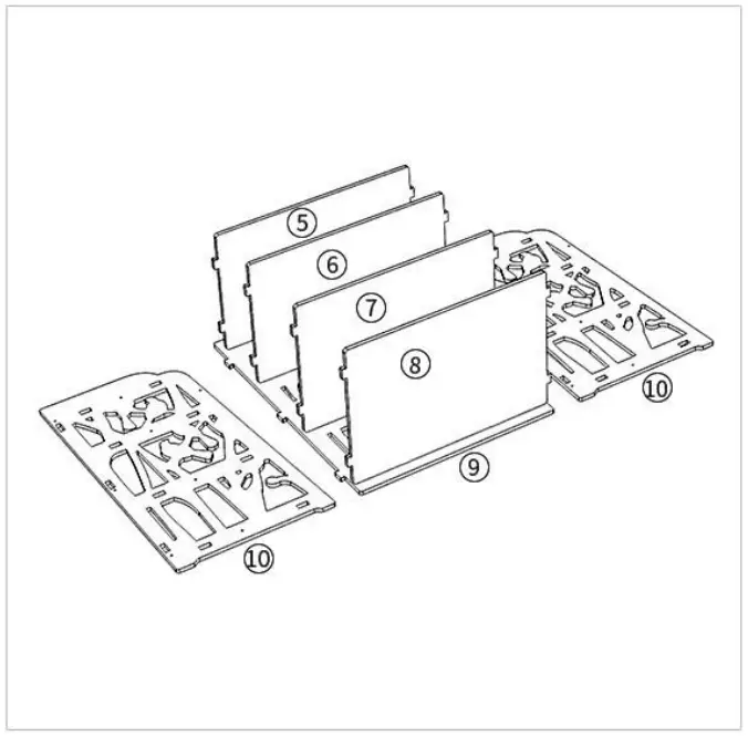 Outopee 941228127868 1 Drawer White Nightstand with Bottom Shelf - FIG 5