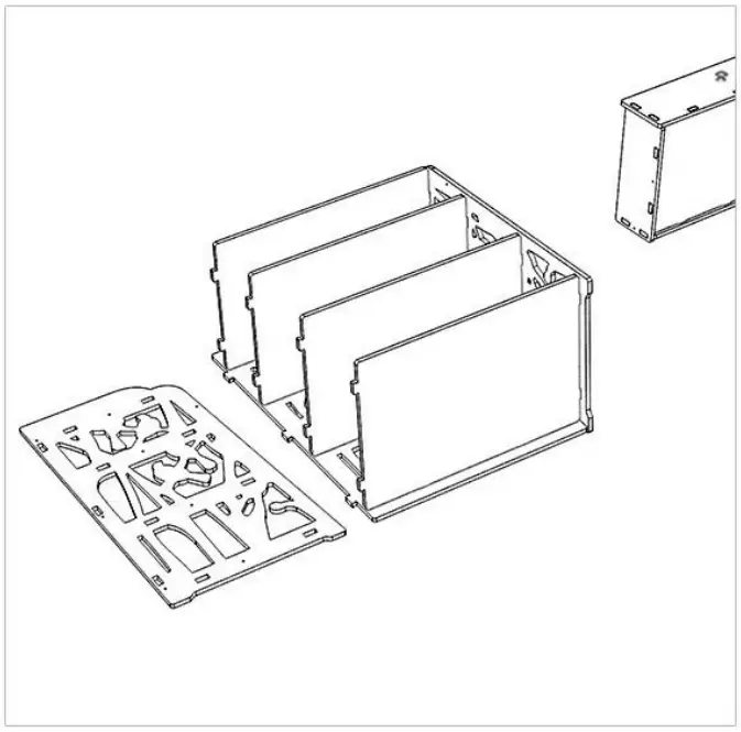Outopee 941228127868 1 Drawer White Nightstand with Bottom Shelf - FIG 6