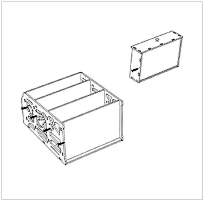 Outopee 941228127868 1 Drawer White Nightstand with Bottom Shelf - FIG 7