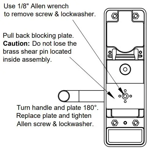DETEX 101998 Outside Lever Pull Trim 6