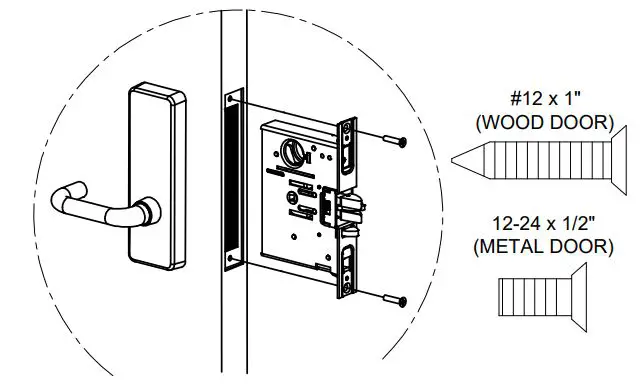 DETEX 101998 Outside Lever Pull Trim 9
