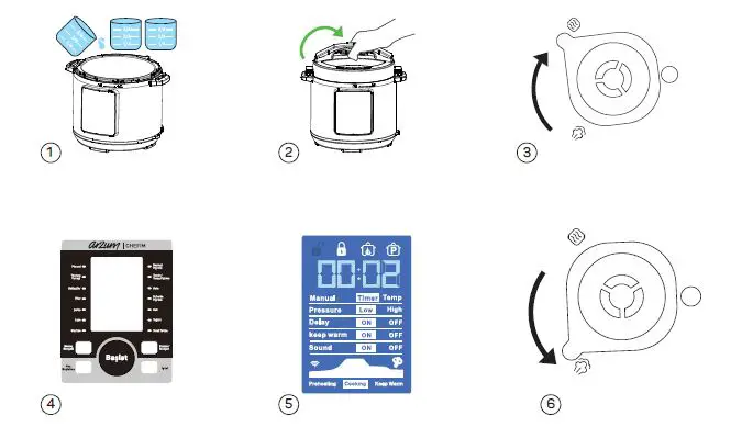 arzum-AR2055-Chefim-Multi-Functional-Pressure-Cooker-fig-11