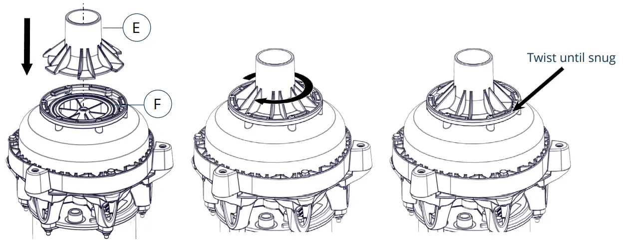 Kasco 51 J Series Decorative Pond Fountain - nozzle