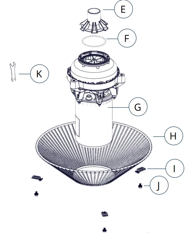 Kasco 51 J Series Decorative Pond Fountain - parts 1