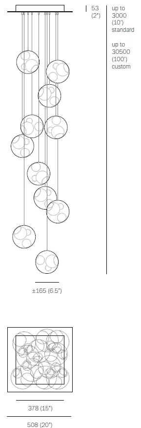 BOCCI 28.11 Random Eleven Pendant Light-1