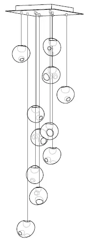 BOCCI 28.11 Random Eleven Pendant Light-8