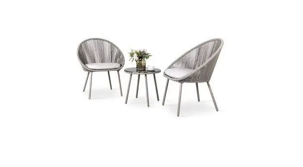 Nuu Garden Srd001-01-hs 3pcs Steel Bistro Set Instruction Manual