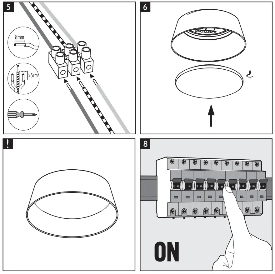 PHLIPS Dawn CL258 LED Ceiling Light Grey - Fig 3