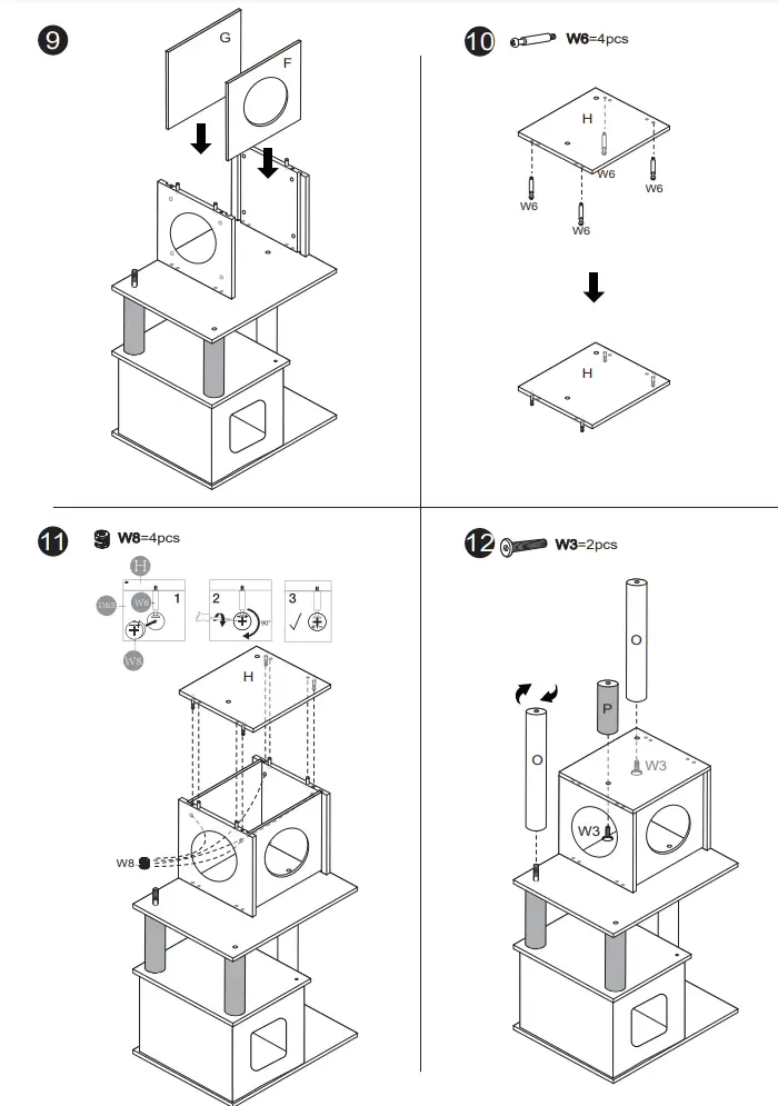 SPEEDY-PET-AMT0082-Wooden-Cat-Tower-FIG4