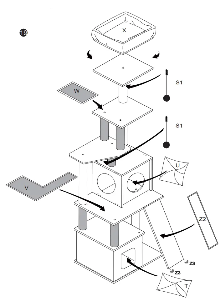 SPEEDY-PET-AMT0082-Wooden-Cat-Tower-FIG7