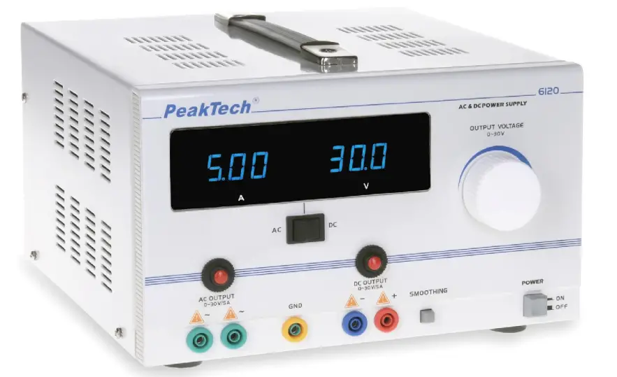 PeakTech 6120 AC,DC Power Supply-PRODUCT