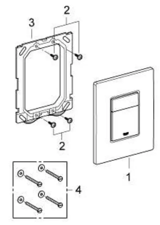 GROHE 38 732 A00 Skate Cosmopolitan Flush Plate - parts