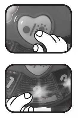 vtech Little Singing Puppy - BUTTON 1