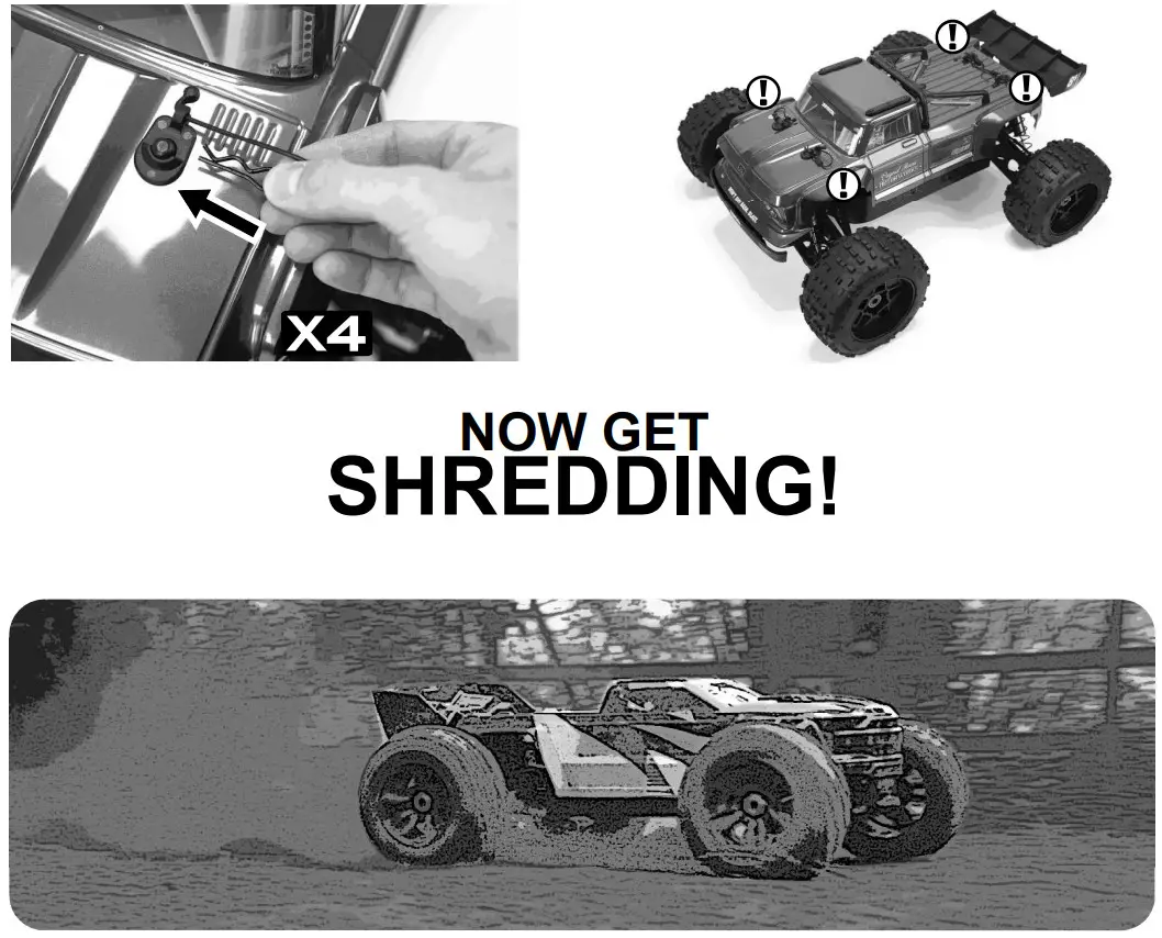 ARRMA ARA5210B 1 5 OUTCAST 4WD EXtreme Bash Roller Stunt Truck Black - Figure 33