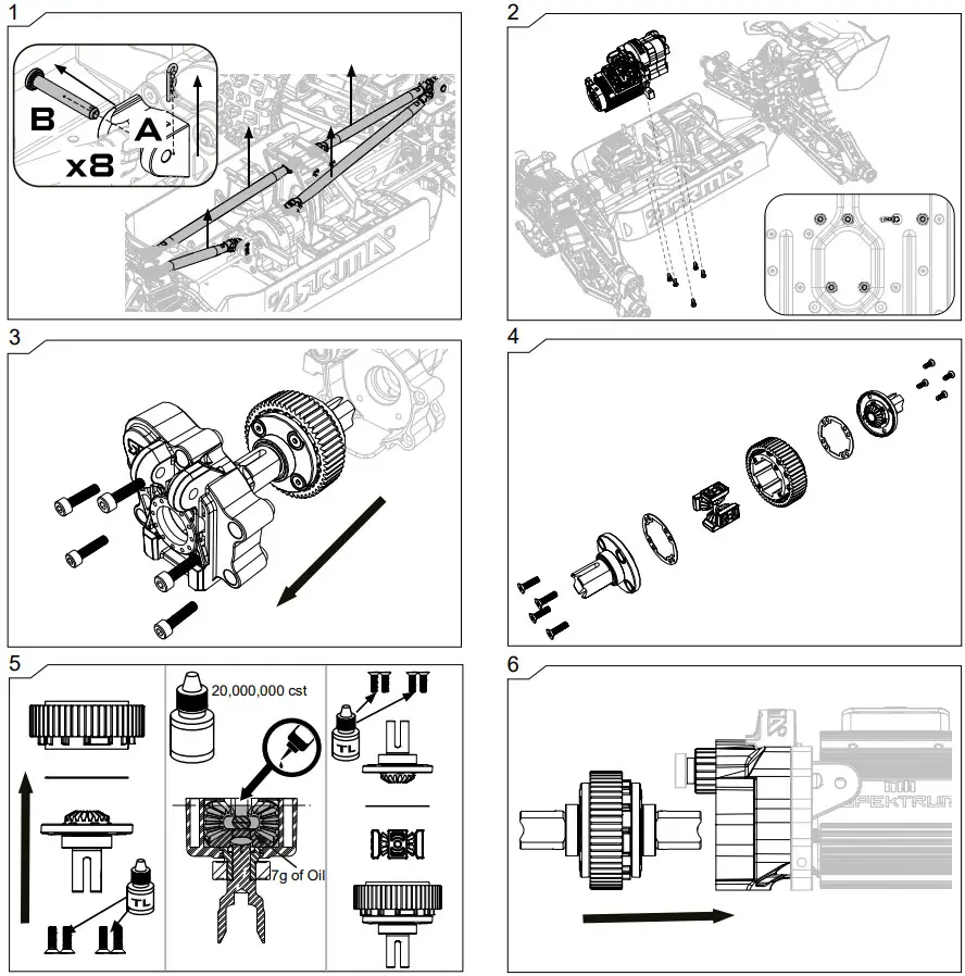 ARRMA ARA5210B 1 5 OUTCAST 4WD EXtreme Bash Roller Stunt Truck Black - Figure 44