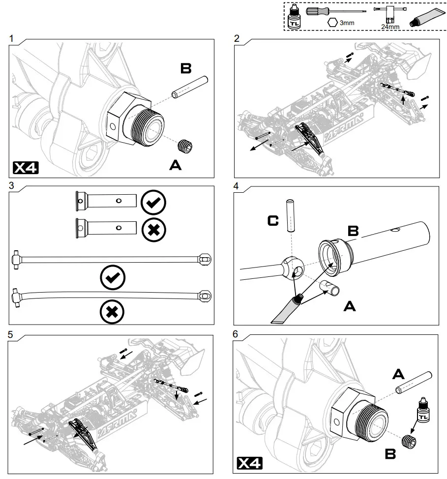 ARRMA ARA5210B 1 5 OUTCAST 4WD EXtreme Bash Roller Stunt Truck Black - Figure 48