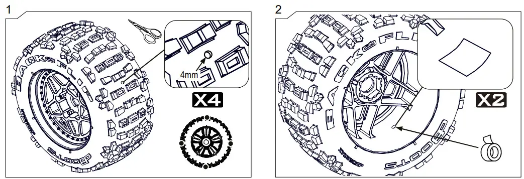 ARRMA ARA5210B 1 5 OUTCAST 4WD EXtreme Bash Roller Stunt Truck Black - Figure 55