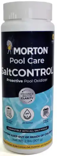 MORTON Salt INVT-MPC-CNT2 2 lbs Pool Care Salt Control Proactive Salt Water Swimming Pool Oxidizer