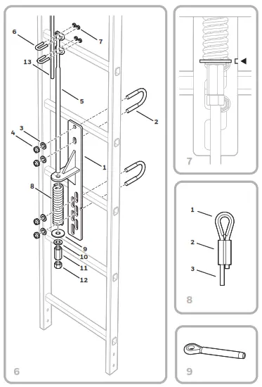 Honeywell Söll Vi Go Miller Vi Go™ Vertical Ladder Climbing Cable System -fig
