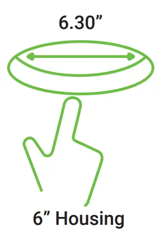 SUNCO LIGHTING 6 Inch Slim Baffle Downlight -fig2