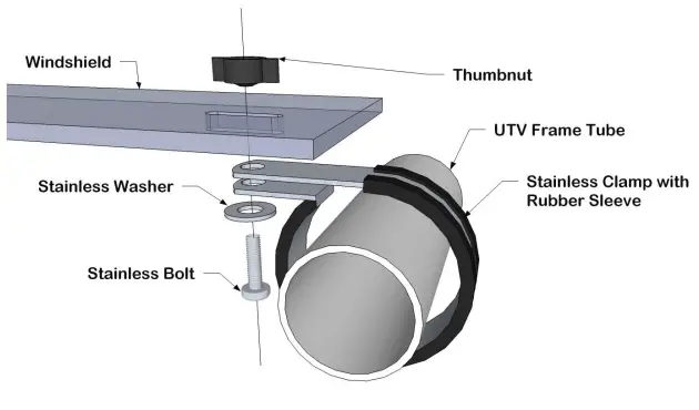 FALCON-RIDGE-KY-UXV450-WD05-Kymco-UXV-450-Full-Aero-Vent-Lexan-Windshield-FIG-6