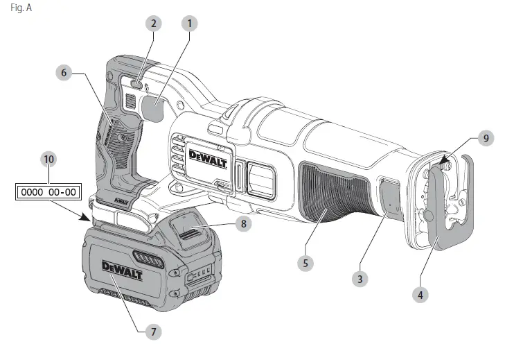 DEWALT DCS389 Cordless Reciprocating Sabre Saw 1
