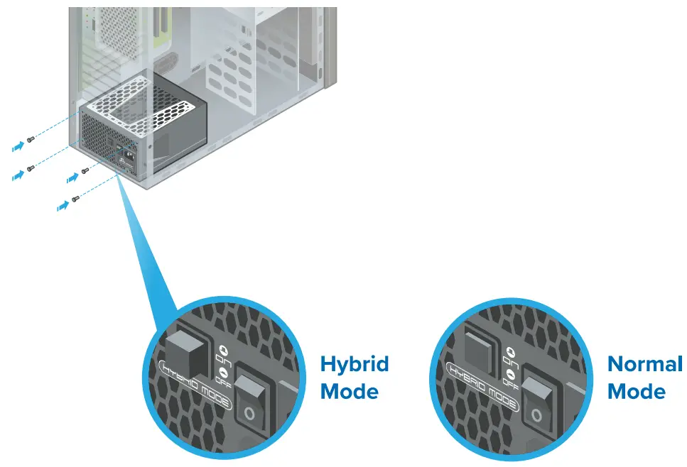 Install your Seasonic PSU