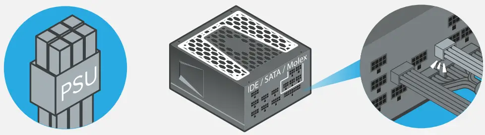 Install your Seasonic PSU