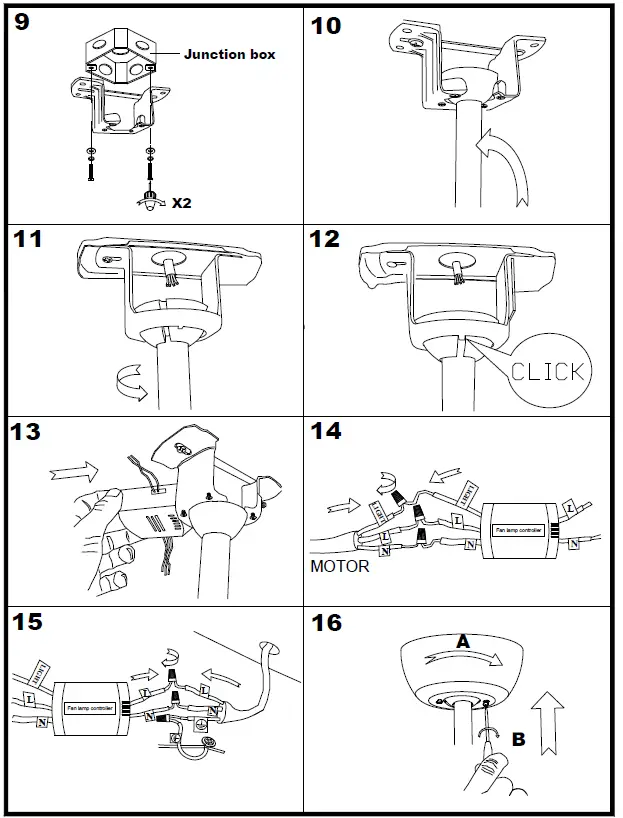 BANSA ROSE DHMTT2022090202 52 Inch Sand Nickel 5 Leaf Ceiling Fan-4
