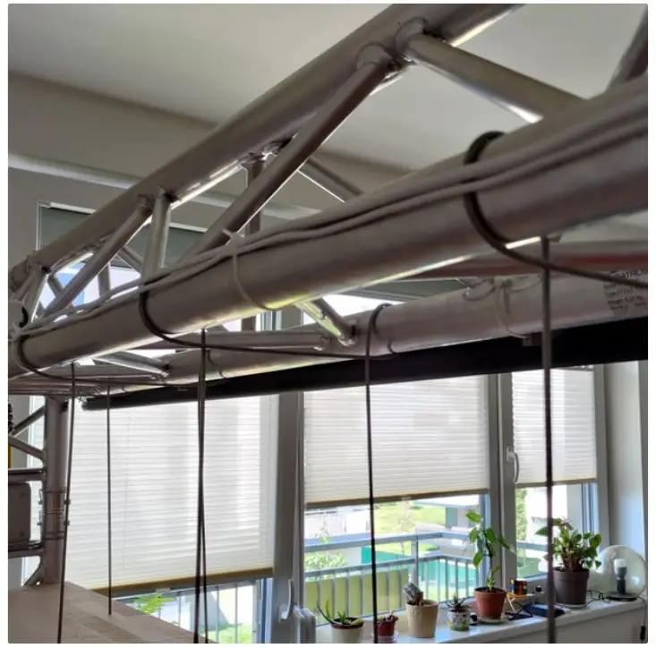 instructables Truss Frame Shelving Unit With Home Theater fig 10