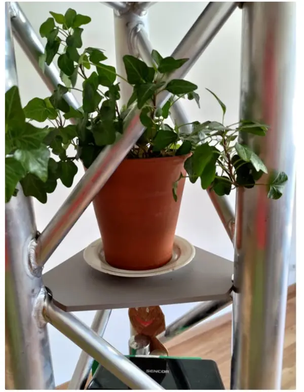 instructables Truss Frame Shelving Unit With Home Theater fig 13