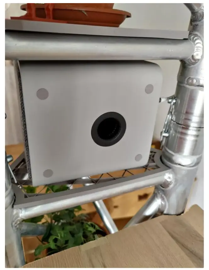 instructables Truss Frame Shelving Unit With Home Theater fig 16