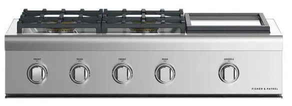 FISHER and PAYKEL CPV2-364GDL N Gas-Rangetop-36Inch-Griddle-LPG-fig- (2)