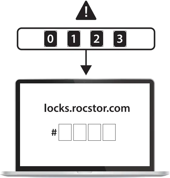 rocstor Y10C132 B1 Portable Security Cable with Combination Lock