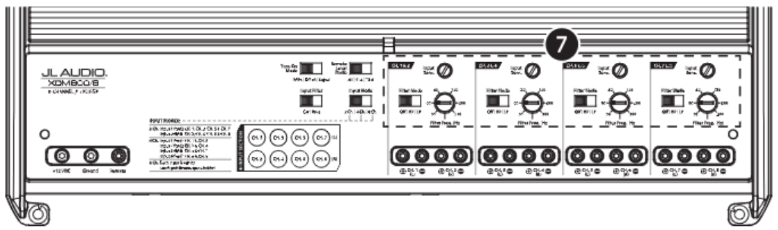 JL AUDIO XDM800 8 800W 8 Channel Amplifier - FIGURE 4