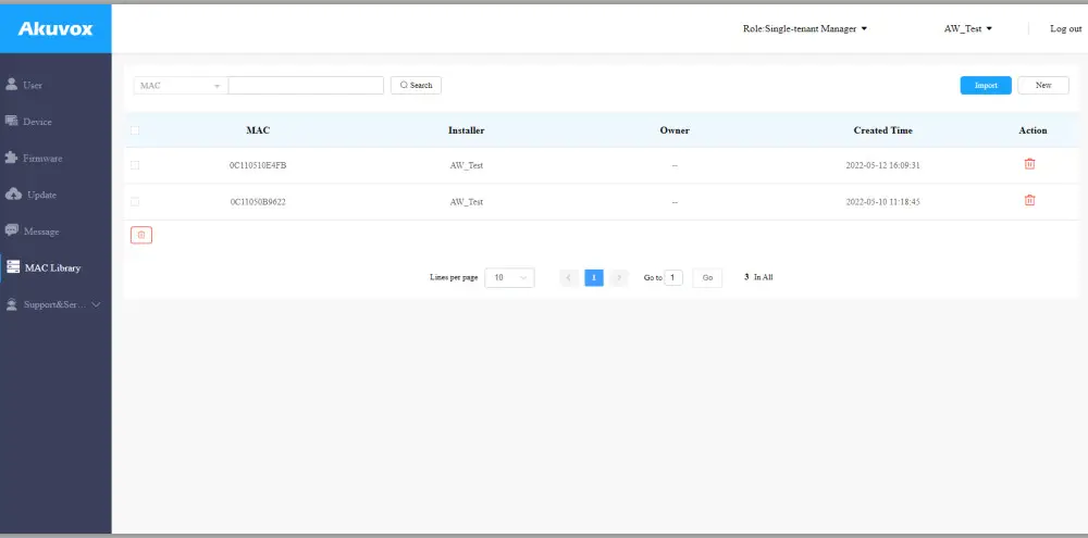 Akuvox Cloud Single Tenant Property - Figure 10