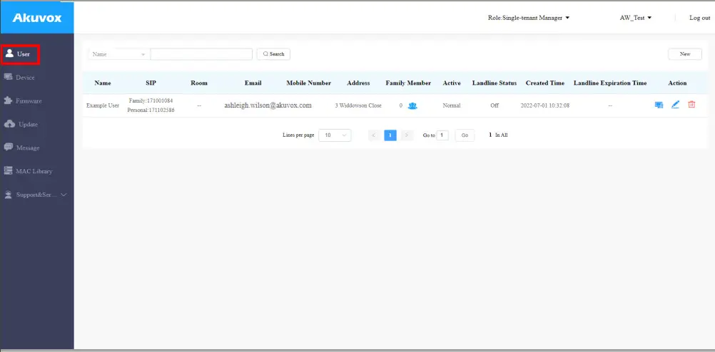 Akuvox Cloud Single Tenant Property - Figure 17