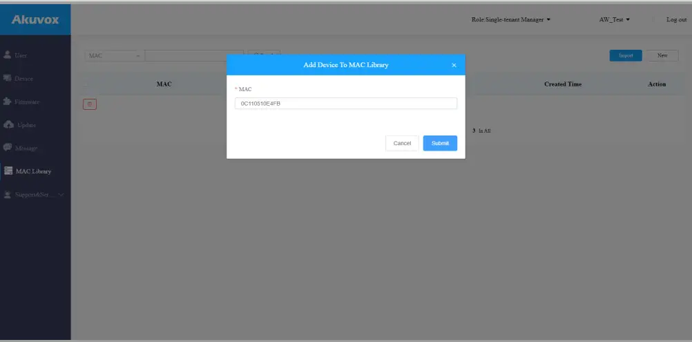 Akuvox Cloud Single Tenant Property - Figure 9
